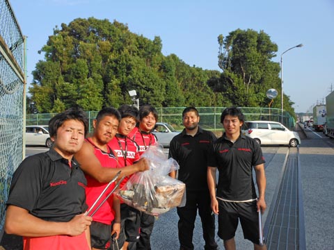 7月10日(火)　本田技研工業(株)北門前 清掃風景