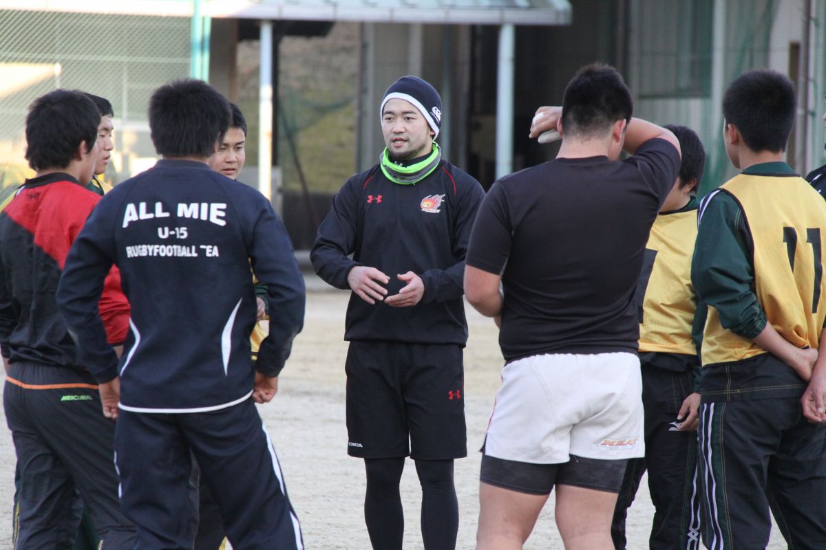 近隣高校生へのラグビー指導を行いました