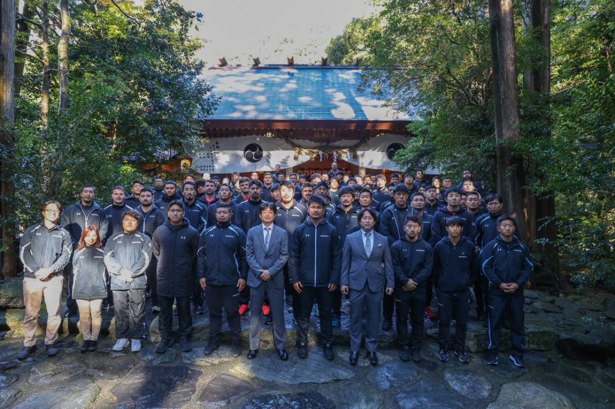 リーグワン開幕に向け必勝祈願を行いました