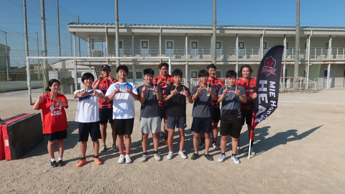 【普及活動】三重県立四日市・川越高等学校にてラグビー出前指導を行いました